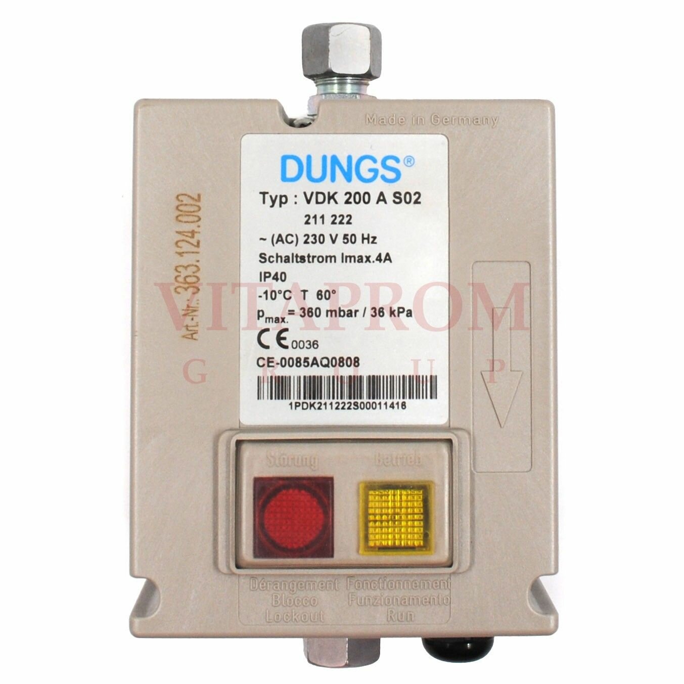 Блок проверки герметичности Dungs VDK200AS02 211222