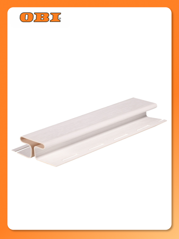 Н-профиль виниловый Терна Полимер Fineber 3050мм пластик цвет ромашка