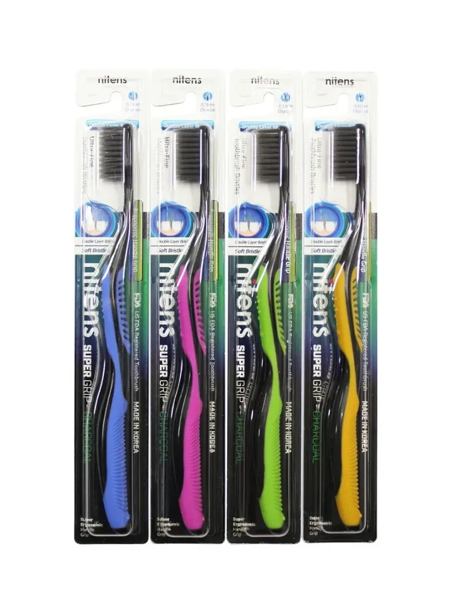 Зубная щетка c древесным углем — фото 1