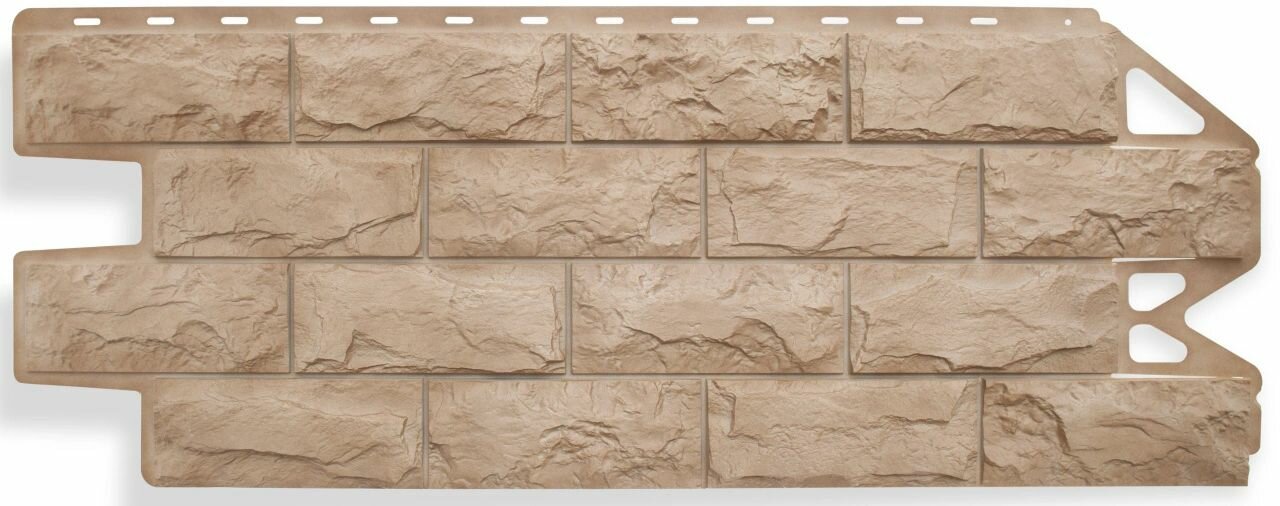 Фасадные панели Starke 3D Базальт Песочный 10 шт. в уп.