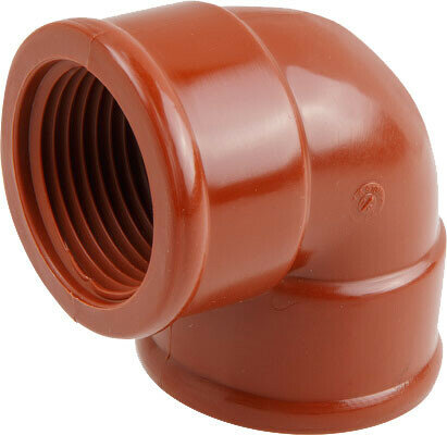 Угольник ПП 1" с внутренней резьбой коричневый AV ENGINEERING (AVE159006) — фото 1