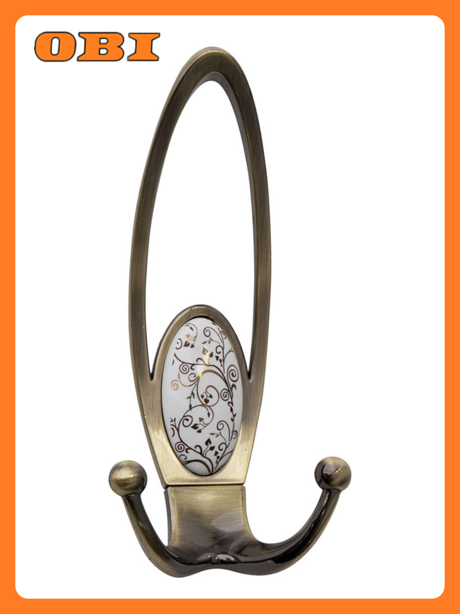 Крючок мебельный KERRON Hooks KR 0400-04 AB тройной бронзовый