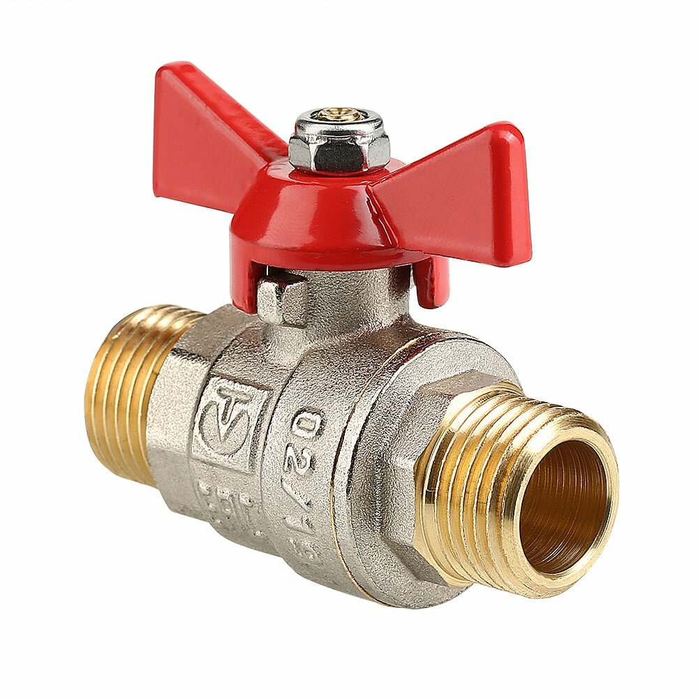 Кран шаровой 1/2" НН бабочка BASE VALTEC (VT.219. N.04)