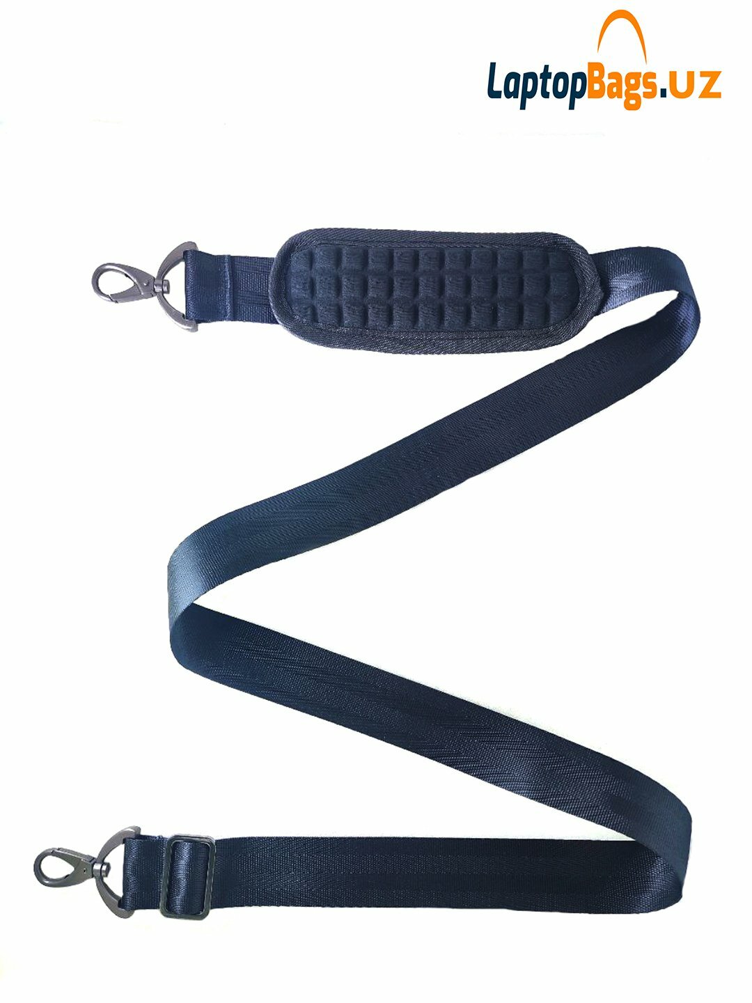 Ремень для сумки плечевой регулируемый, универсальный, черный