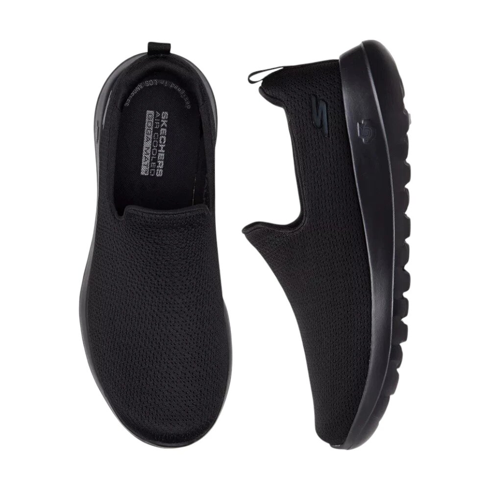 Слипоны SKECHERS, размер 9 US, черный — фото 1