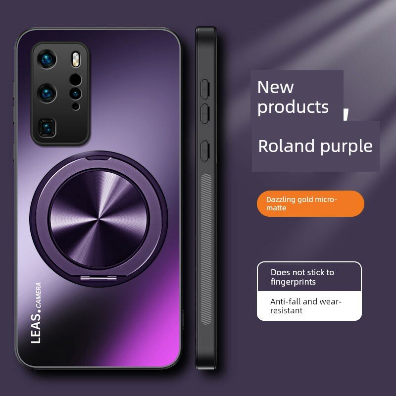 Смартфон Huawei P40 Ультратонкий матовый чехол в орхидеевом пурпурном цвете с магнитной подставкой