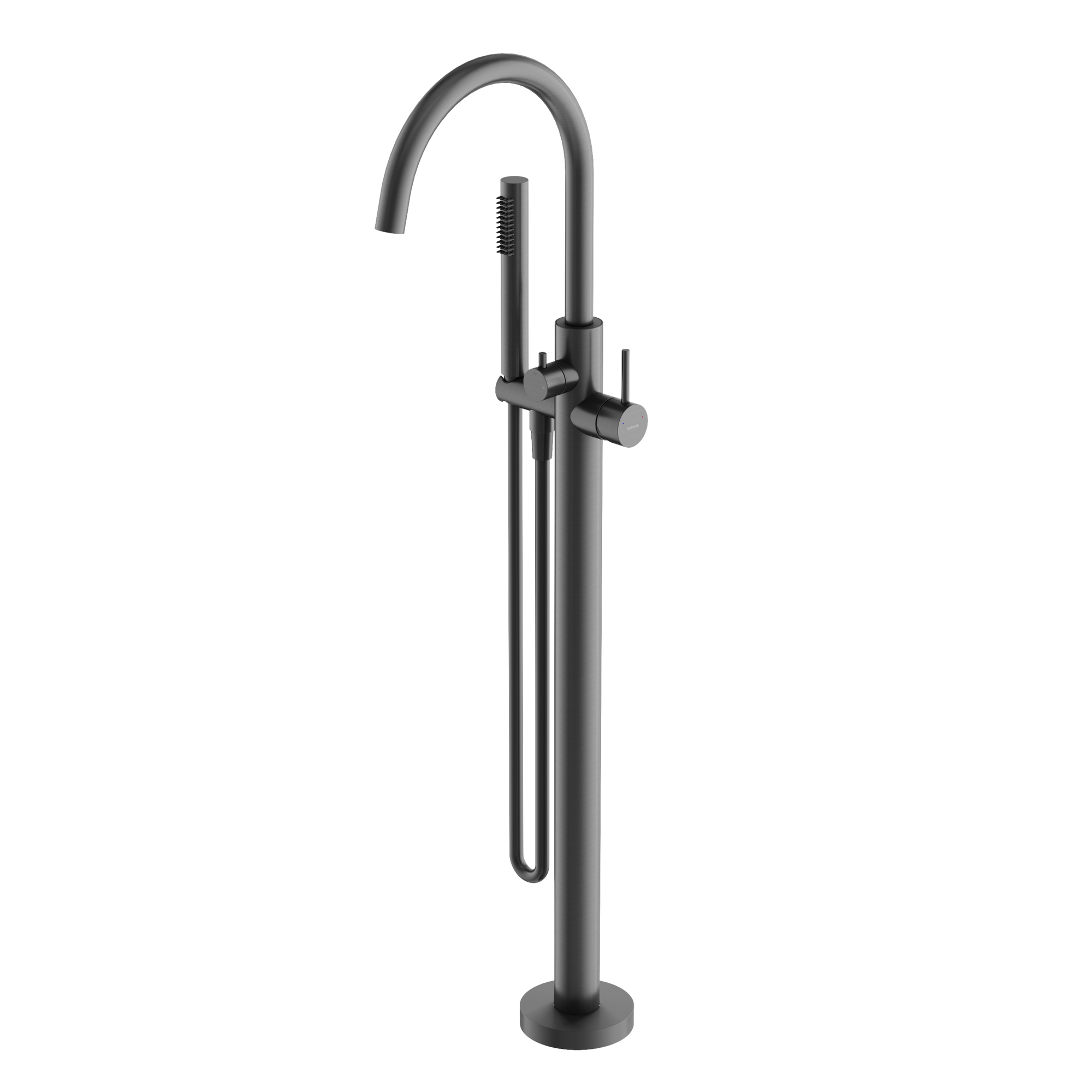 Смеситель для ванны напольный SANCOS Etna, вороненая сталь, арт. SC9009GG