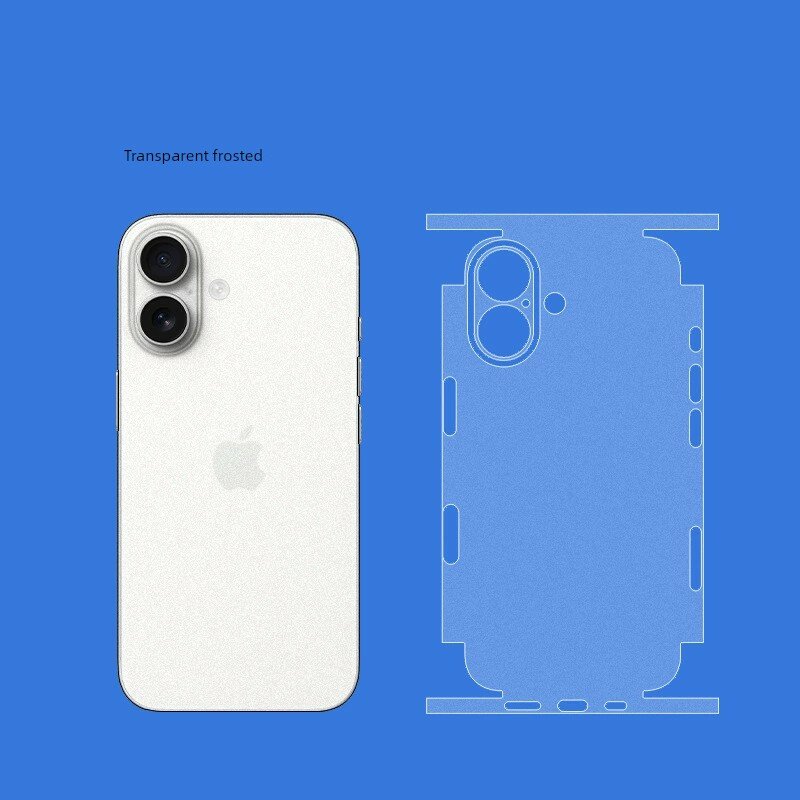 Полная защитная пленка для задней части iPhone Air, матовая прозрачная текстура с 3M клеем, защищает все стороны