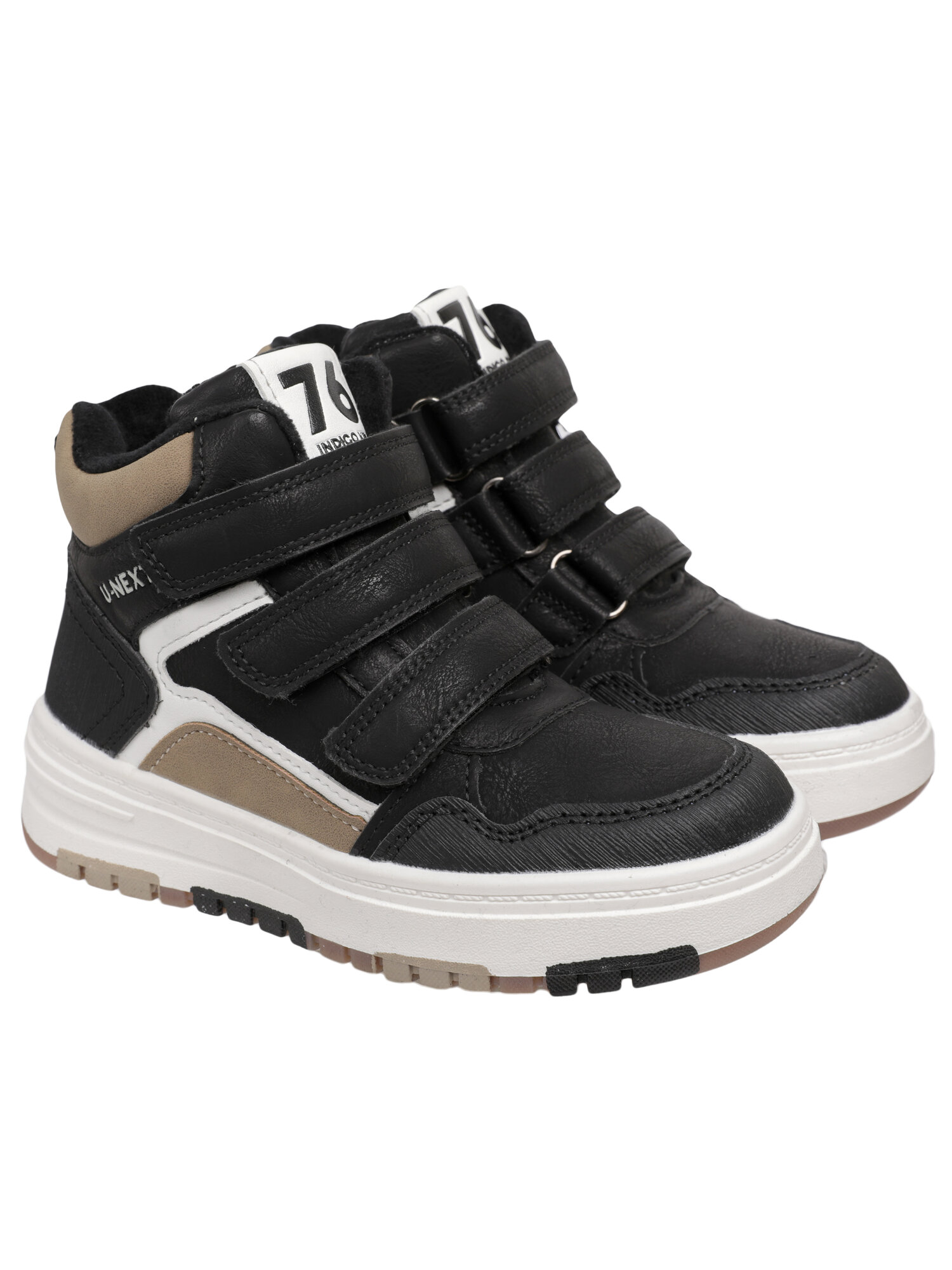 Ботинки Indigo kids, размер 32, черный/бежевый — фото 1