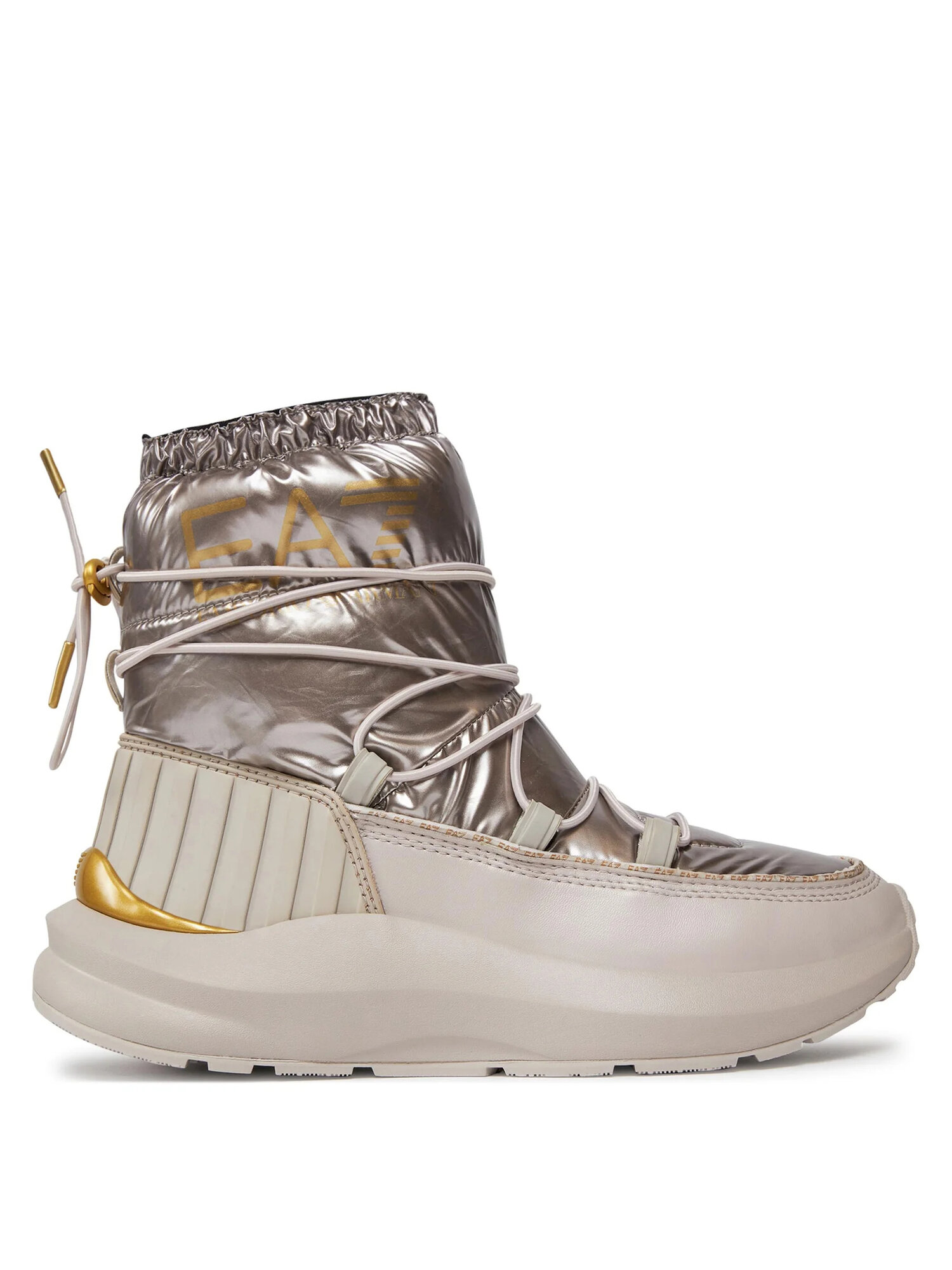 Полусапоги EA7 EMPORIO ARMANI, размер 4, серебряный