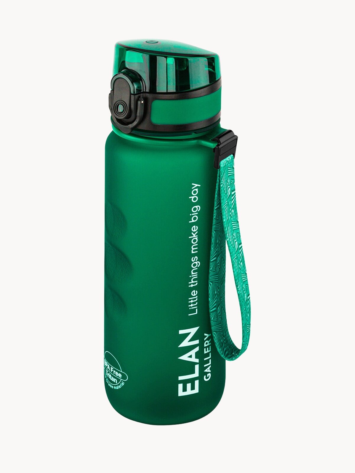 Бутылка для воды спортивная, для холодных и горячих напитков 500 мл Elan Gallery Style Matte, темно-зеленая