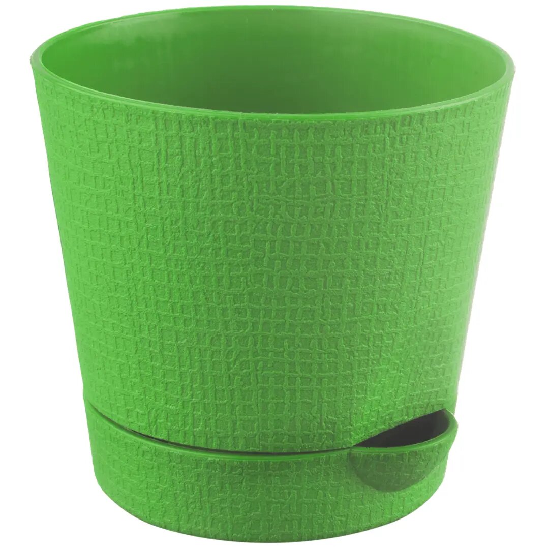 Горшок цветочный Тек  А  Тек Партер 15 h13 5 см v1 4 л пластик салатовый