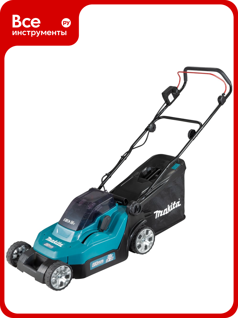 Аккумуляторная газонокосилка Makita LXT DLM382CM2