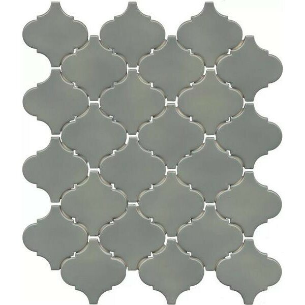 Мозаика керамическая Kerama Marazzi KM2630M0000N Арабески Марокко зелёный глянцевый 26x30x0.7 см (цена за 059 кв. м)