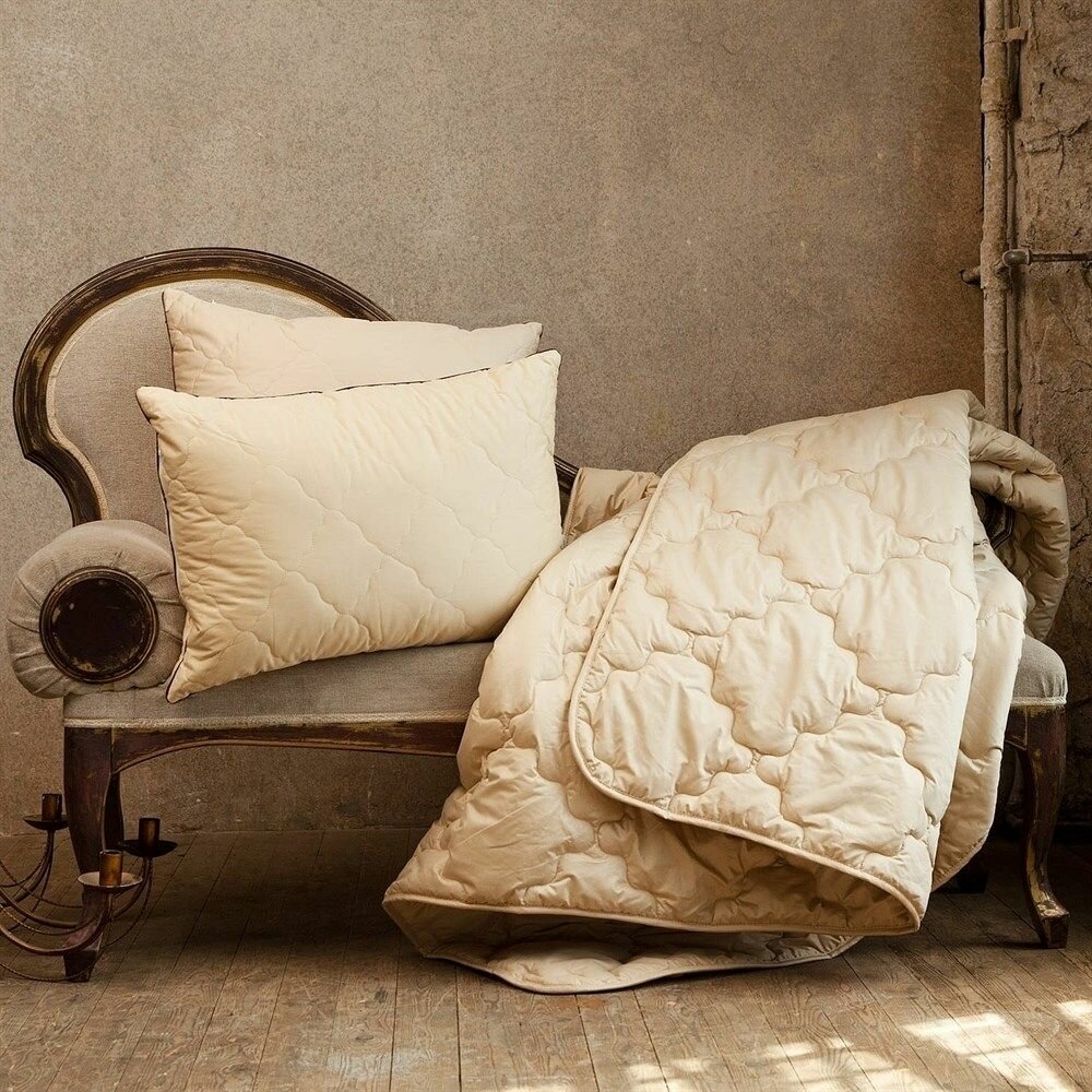 Овечья шерсть 200х220 Одеяло стеганое всесезонное Natures