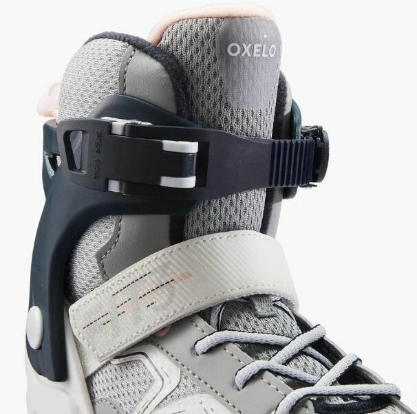 Изображение Роликовые коньки детские серые Oxelo 500 Fit3 размер 35-38