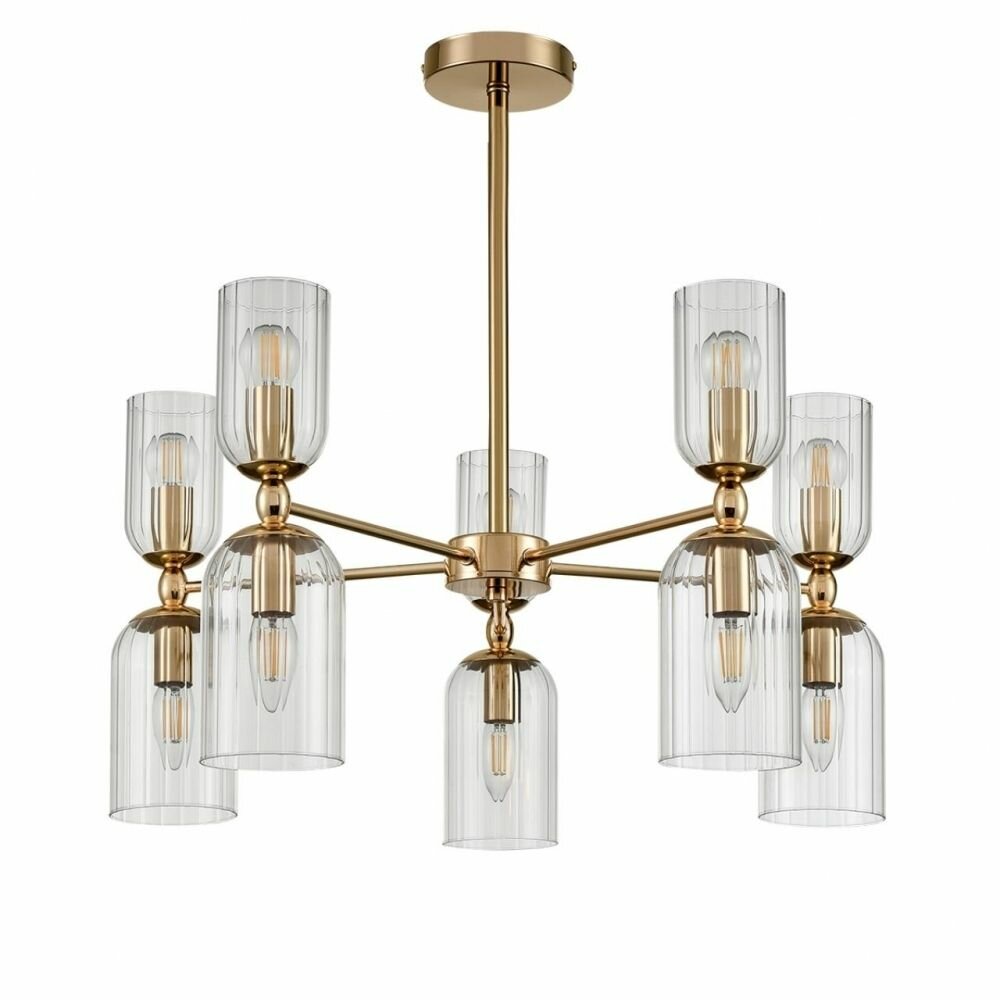 Люстра Lumion Moderni "Kassia" 6586/10, потолочная, на штанге, 10 ламп, мощность 40Вт