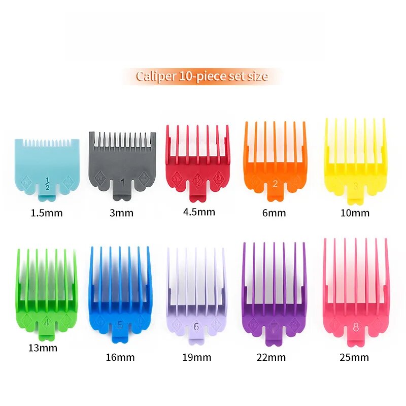 Насадки для машинки для стрижки волос 8/10 шт. 10pcs Colorful BAG