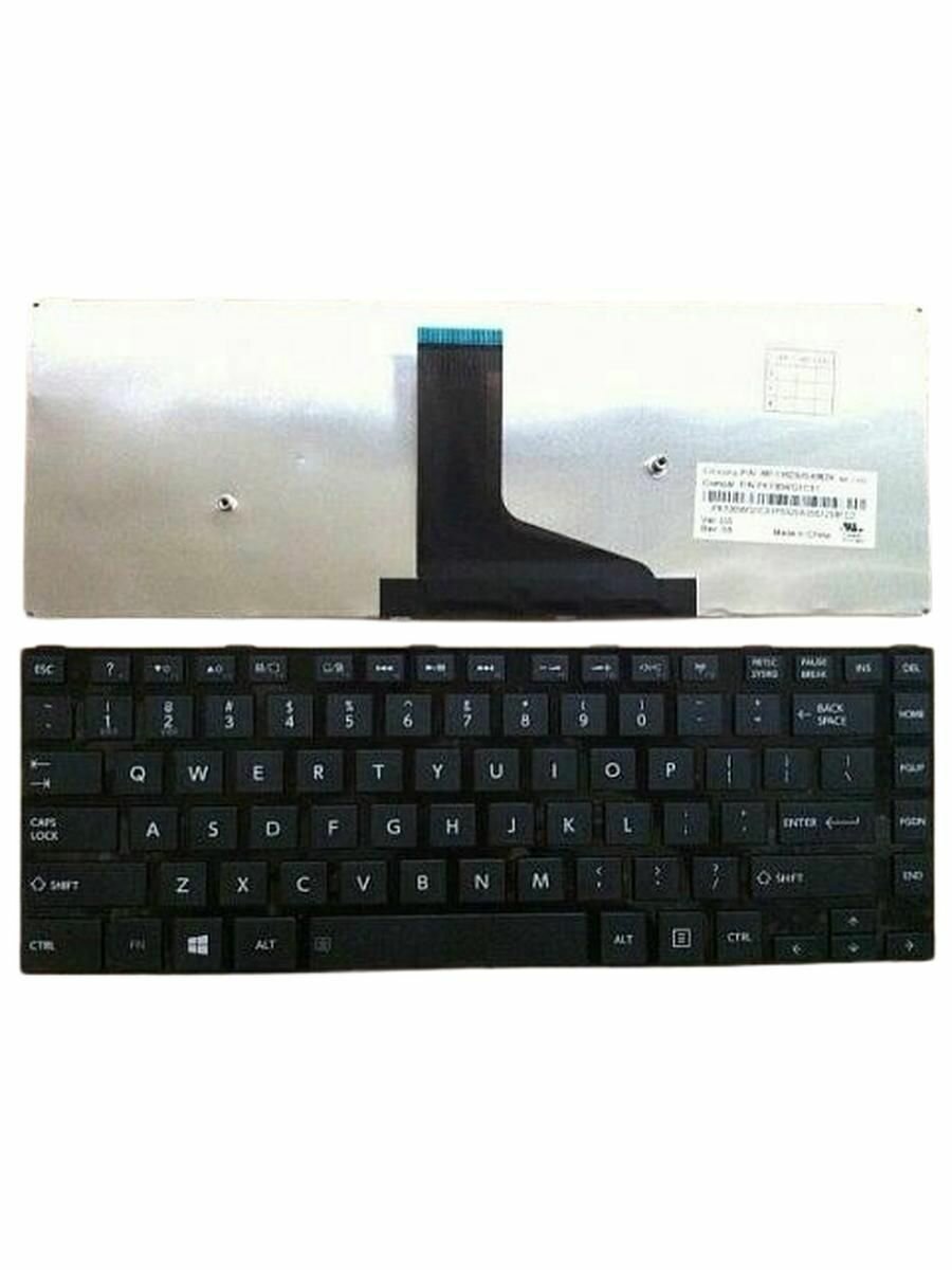 Клавиатура для ноутбука Toshiba Satellite C40, C40D, C45, C45D черная, с рамкой