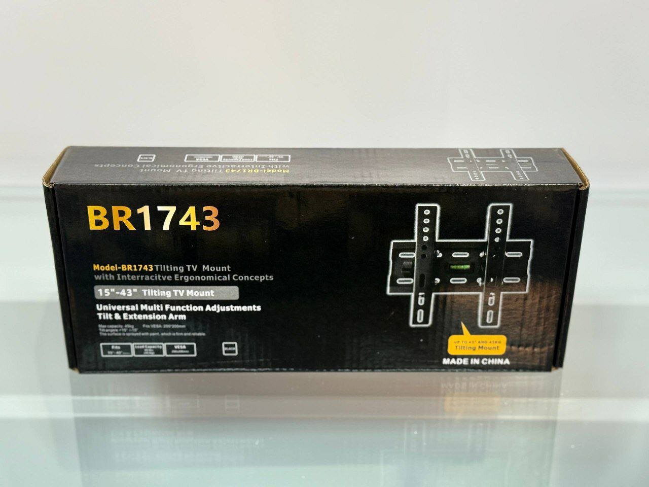 Наклонное крепление для телевизора BRANDO BR1743, 15" - 43", для разных моделей