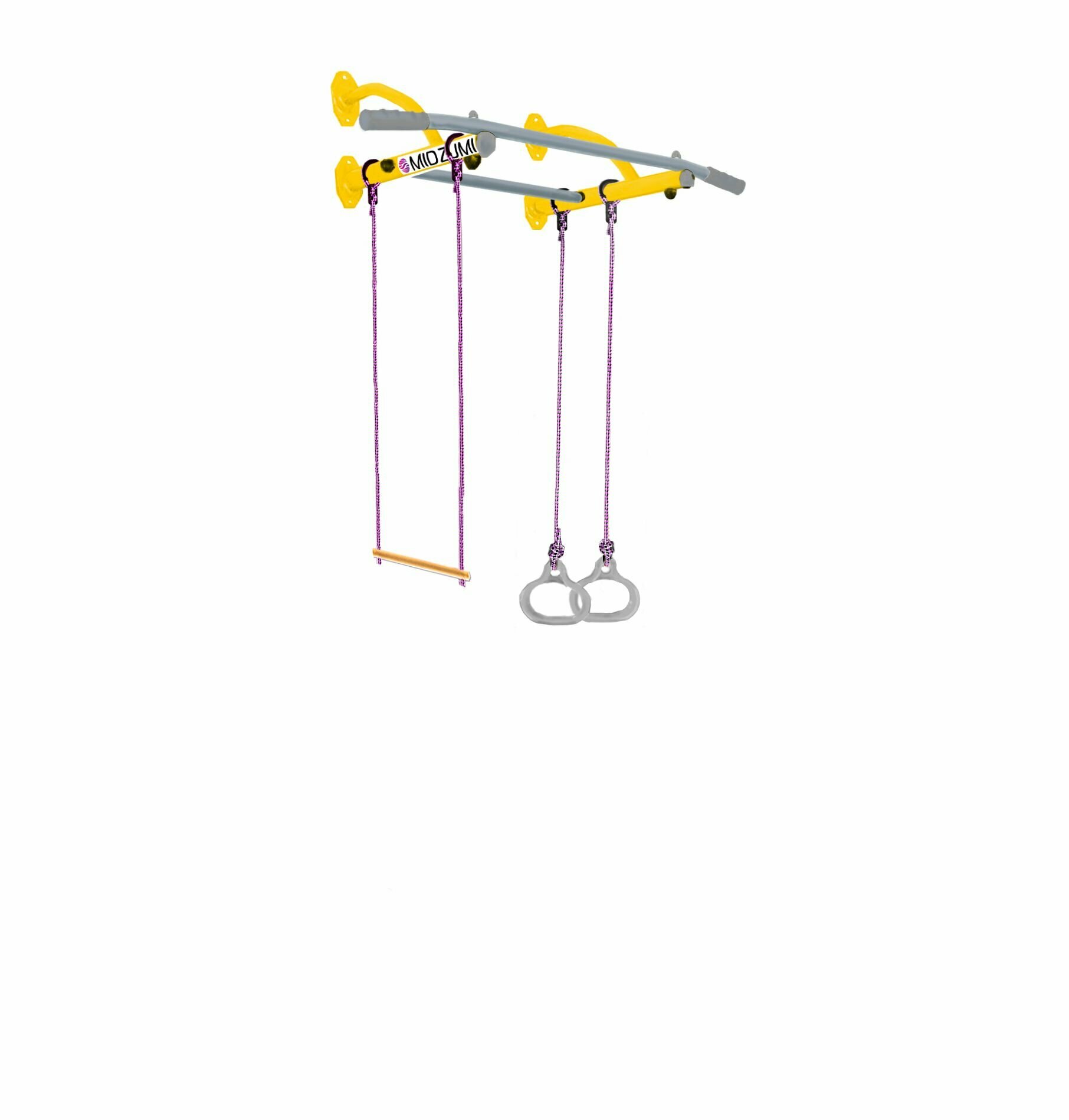 Турник настенный Midzumi Mun лимонный пай, максимальная нагрузка до 100 кг. — фото 1