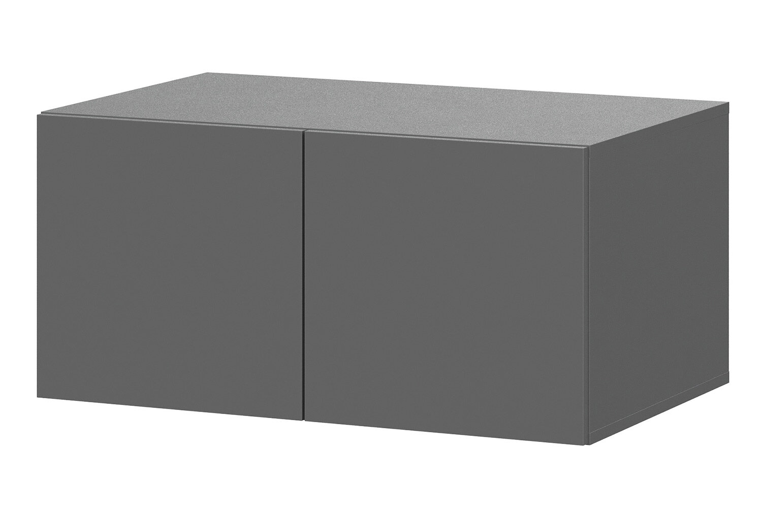 Шкаф-антресоль 2-створчатый ШК 5 801х384х506 см ЛДСП цвет графит серый