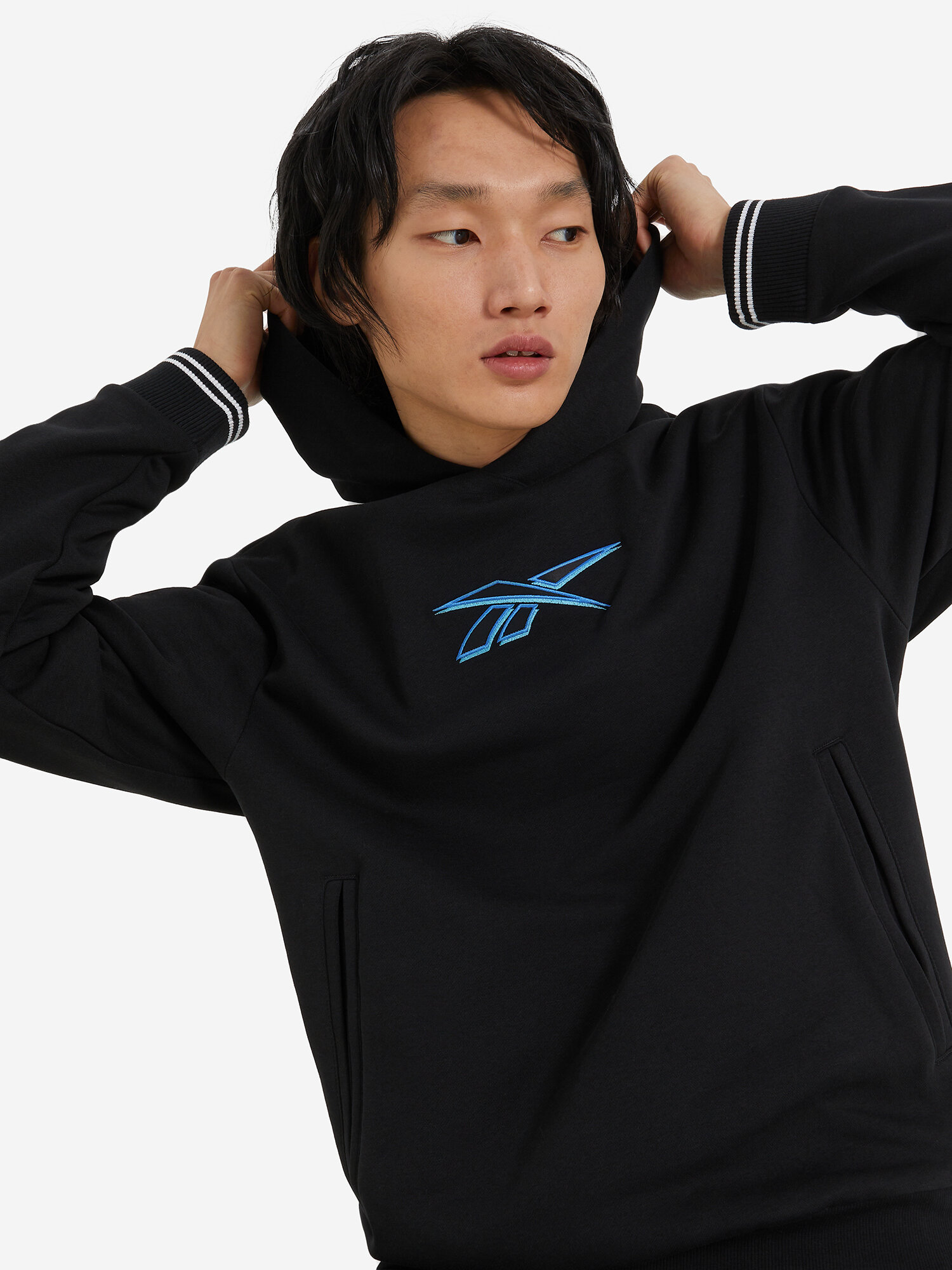 Худи Reebok, размер S, , черный