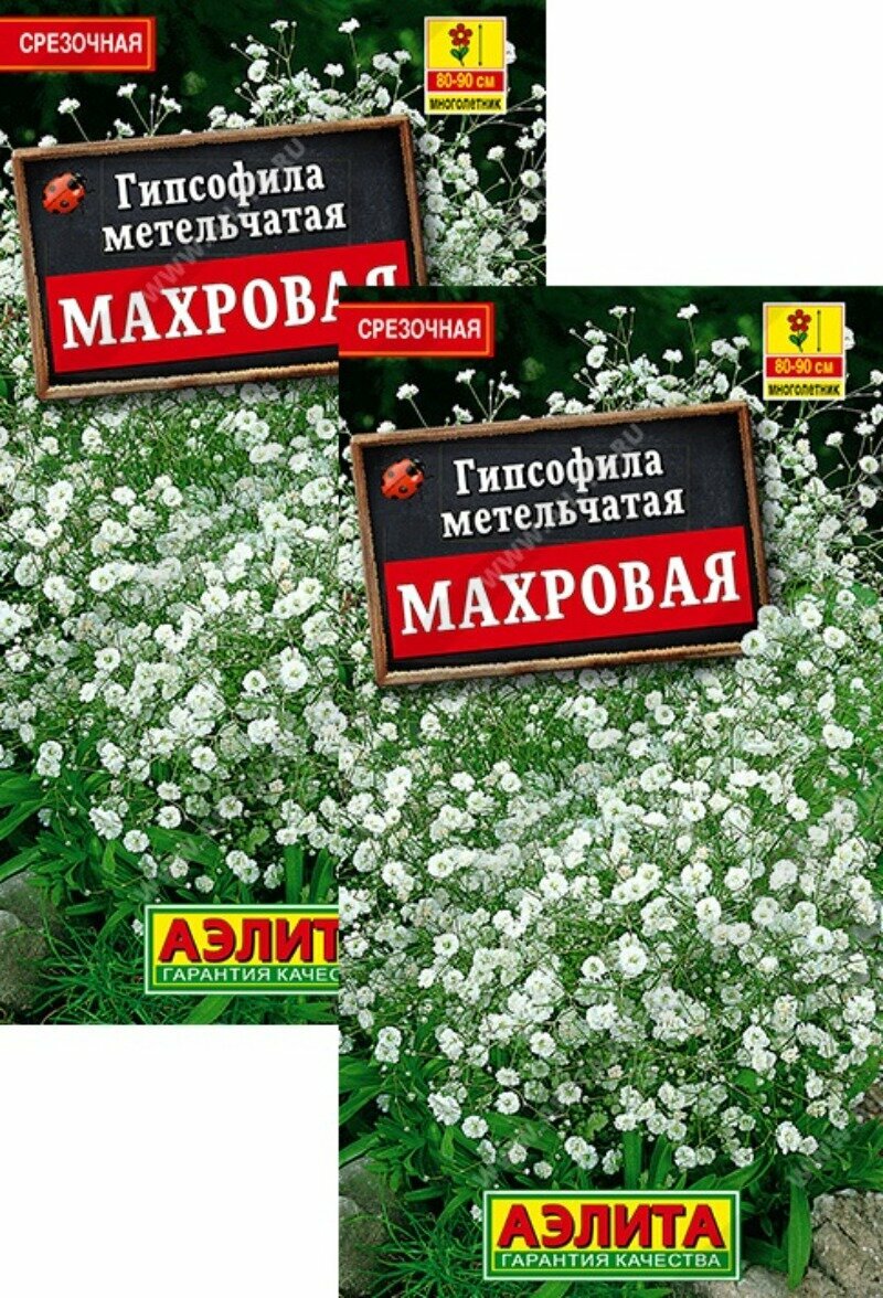 Семена Гипсофила Махровая многолетняя (005 г) 2 пакета Агрофирма Аэлита