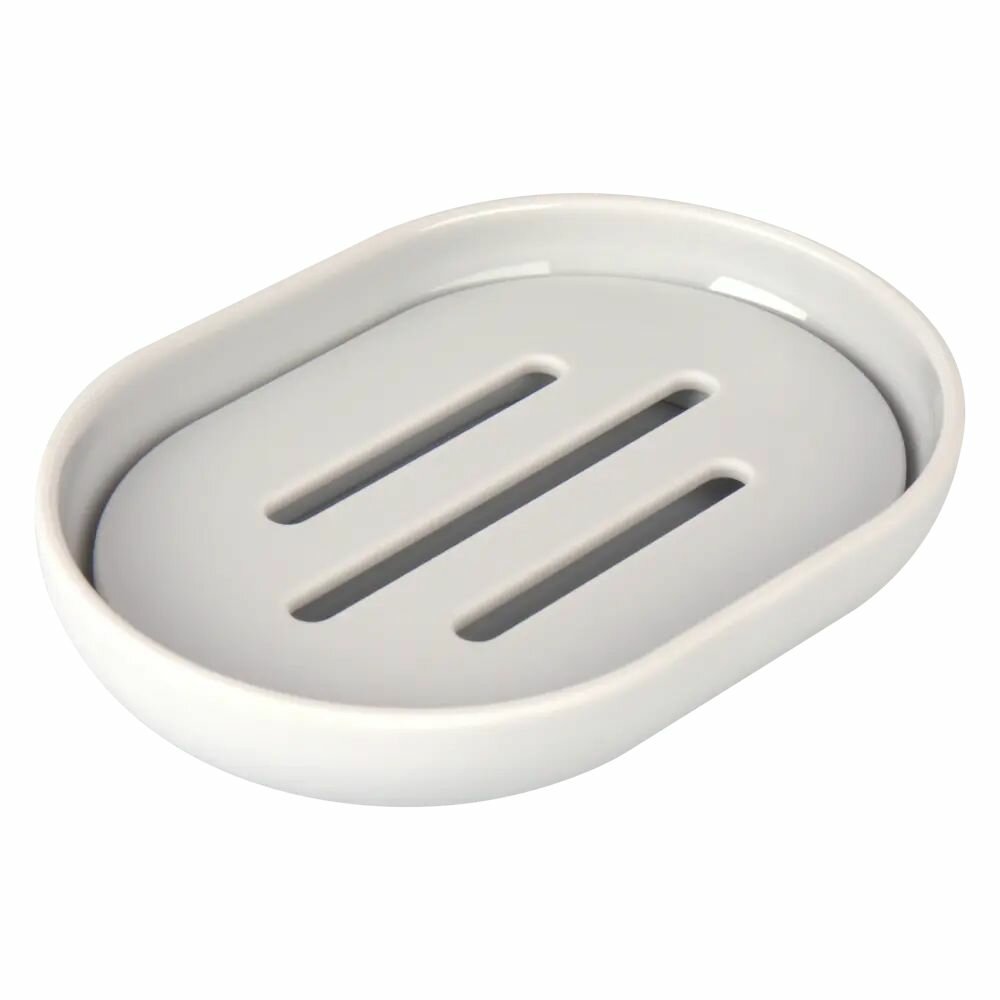 Мыльница Swanny Granit5 SWP-8024LGR-04 пластик цвет светло-серый