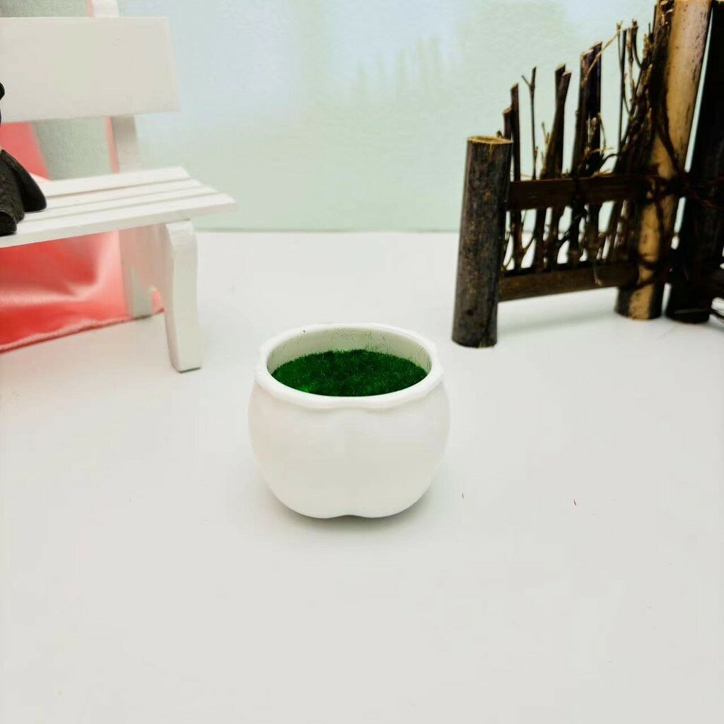 Plastic craft миниатюрное растение в горшке с дизайном для дома офиса машины и сада маленькая ваза 5 5 см