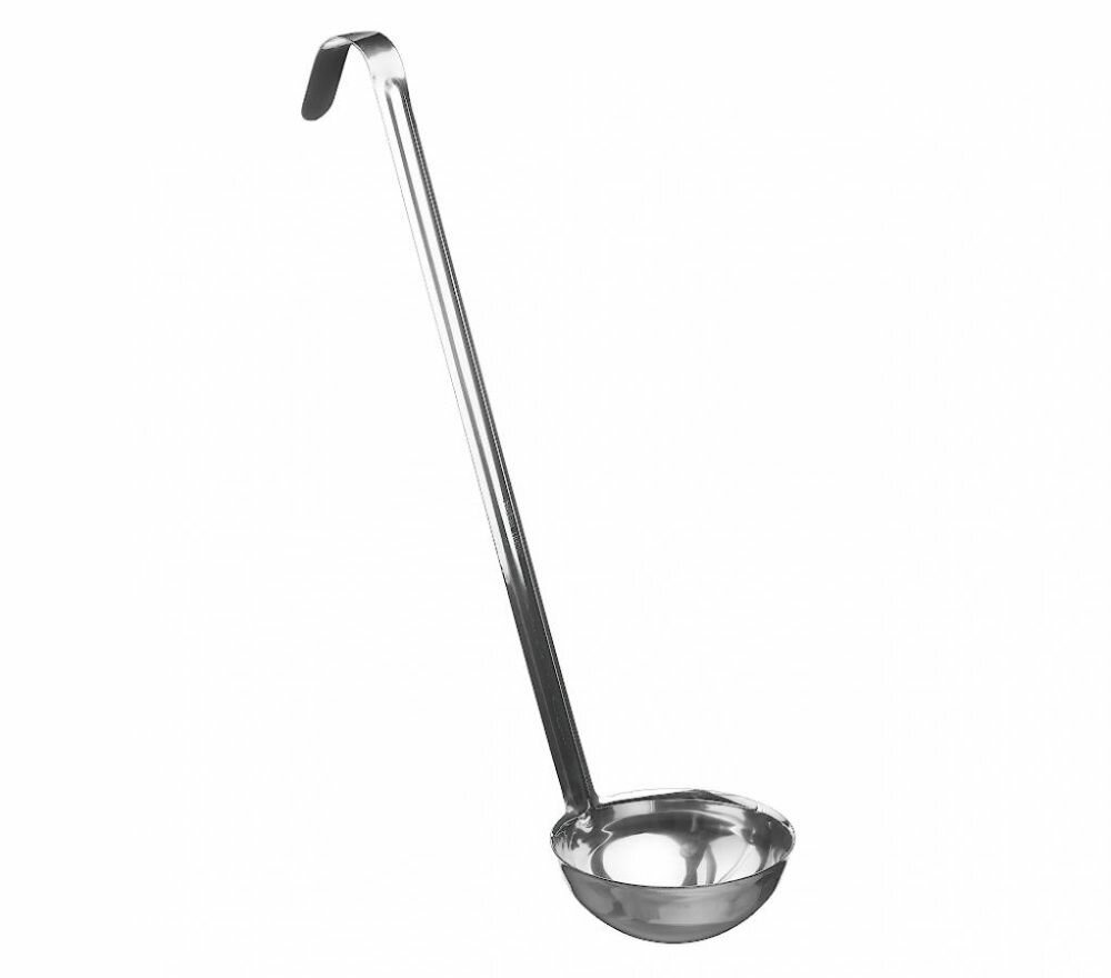 Половник из нержавеющей стали 075л цельнотянутый L-38см