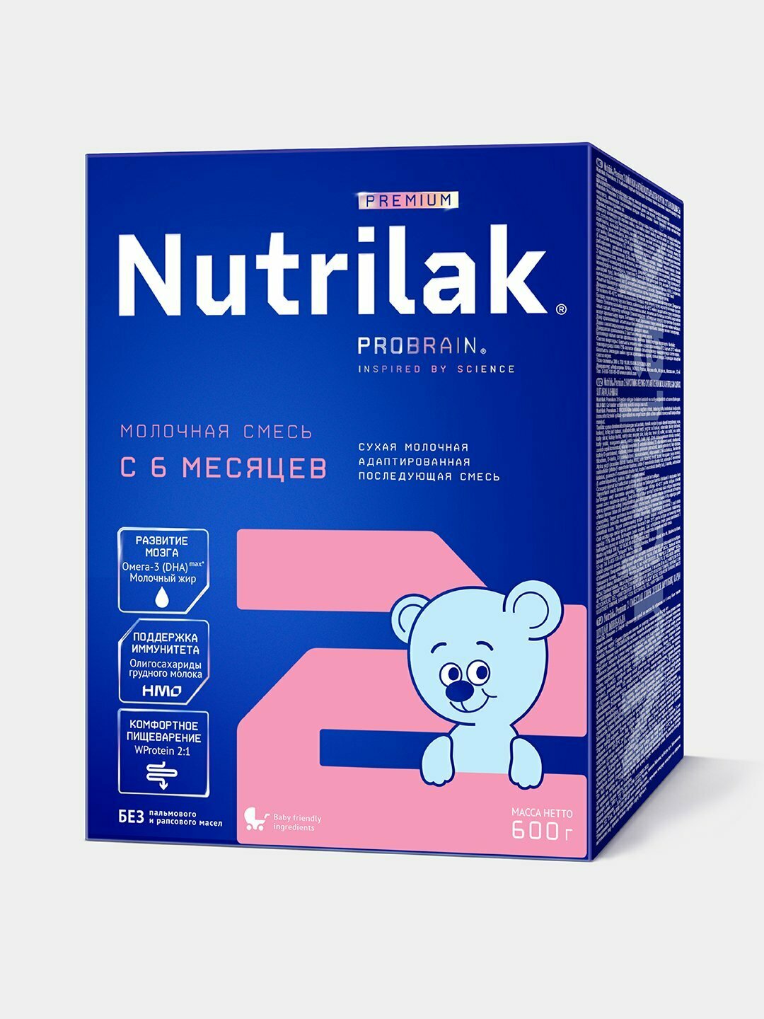 Сухая молочная смесь Nutrilak Premium 2, последующая , 600 г