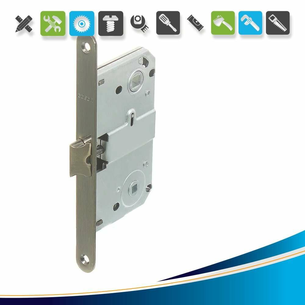 Защёлка сантехническая под фиксатор 50-90 металл цвет бронза