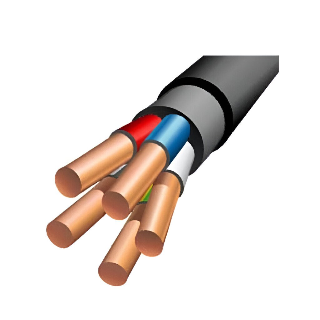 Кабель силовой ВВГнг LS Москабель 5х4 кв. мм установочный черный длина 1 метр