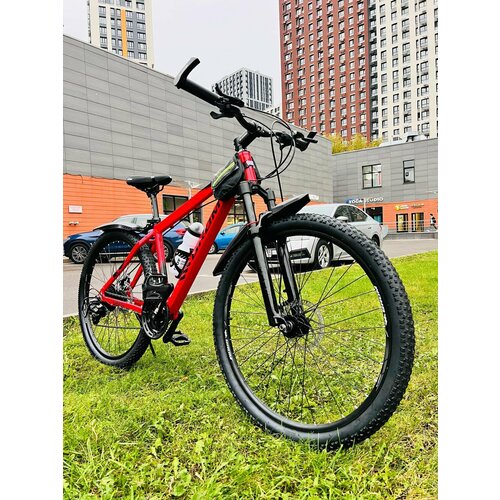 Горный взрослый велосипед GROM 27.5 дюймов / городской мужской и женский велик для прогулки / красный