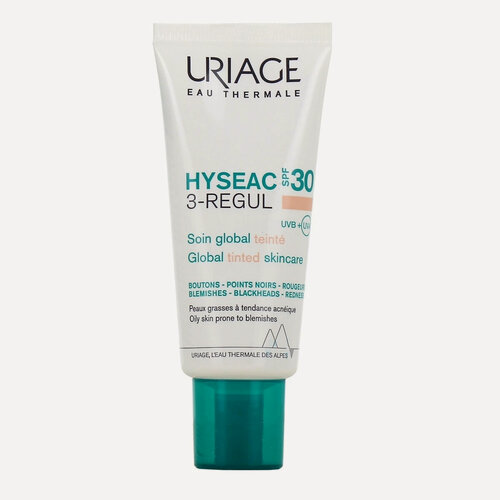 Изображение товара Универсальный крем для лица с тональным эффектом Uriage Hyseac 3-Regul Soin Global Teinte SPF30 40 мл