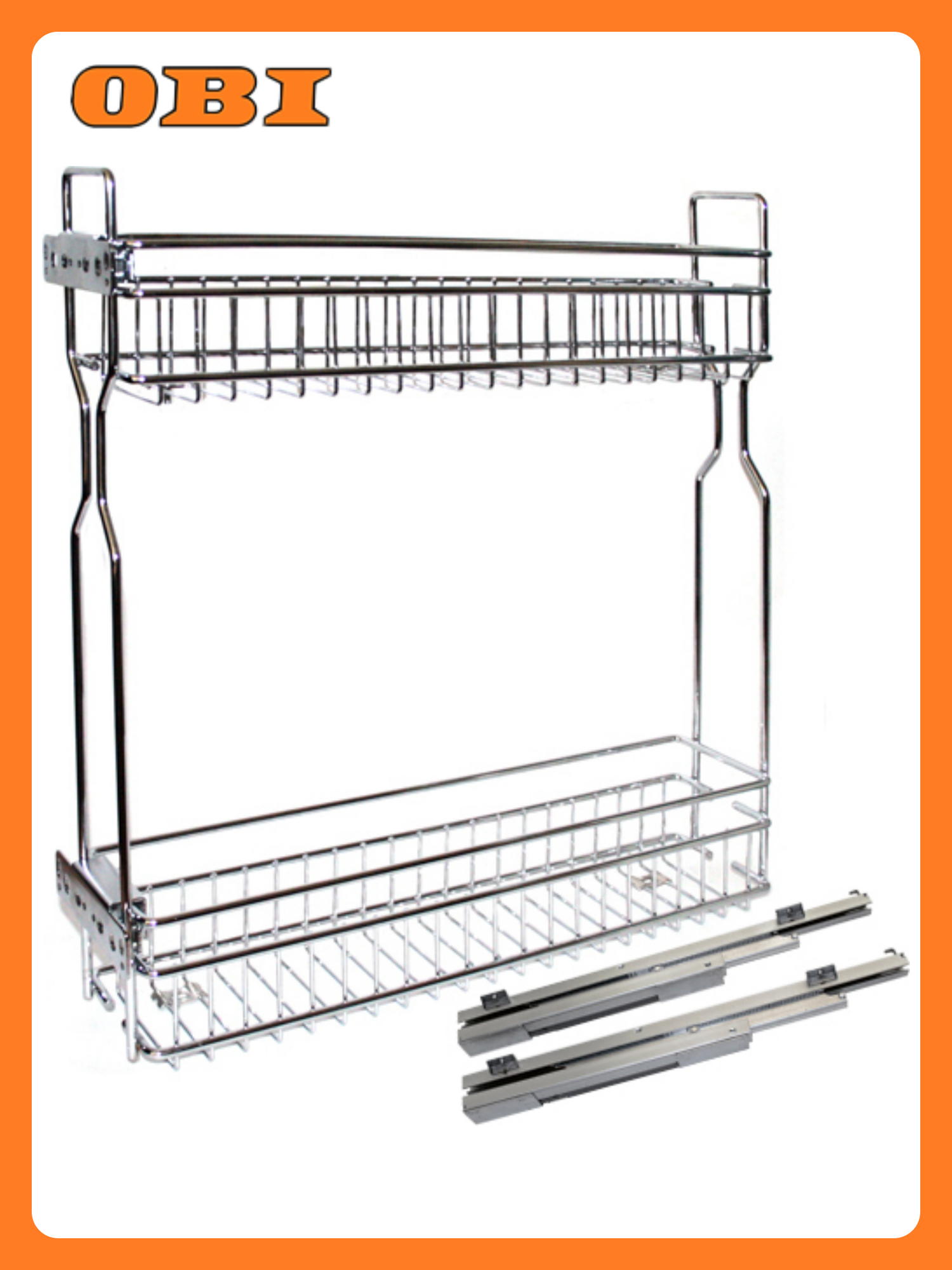 Бутылочница 150мм 2-уров. V-40911 100х470х545 с направляющими с доводчиком