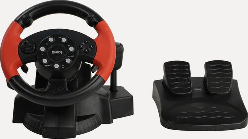 Изображение товара Игровой руль Dialog GW-125VR, для ПК, Xbox 360, PS3, PS4, Xbox One, Nintendo Switch, Android, чёрный