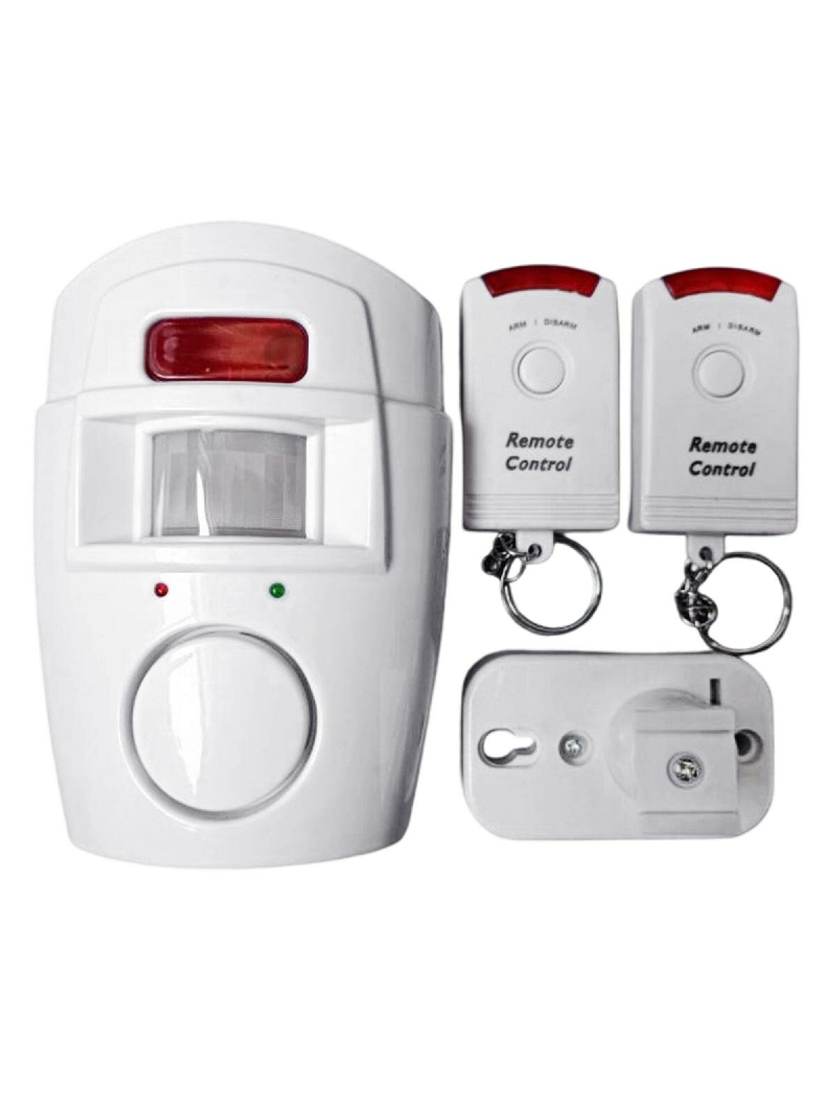 Беспроводная охранная сигнализация с датчиками движения и сиреной на 105 дБ для дома