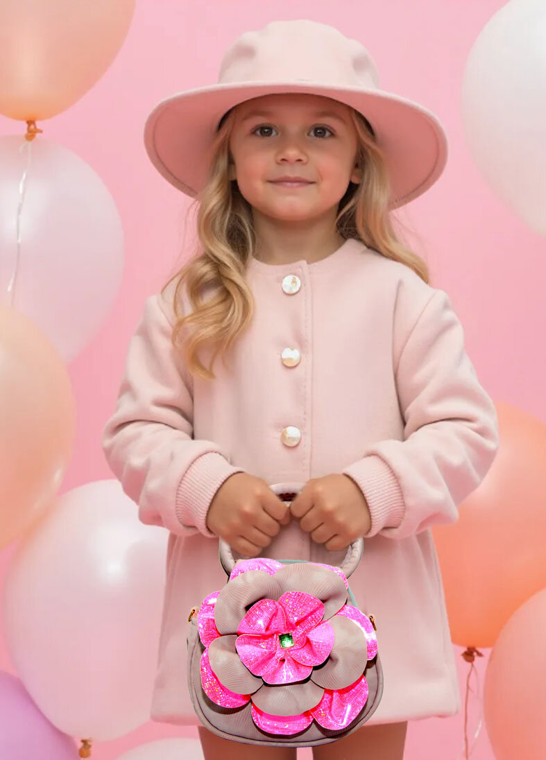 Сумка ведро , фактура бархатистая, гладкая, сиреневый — фото 1