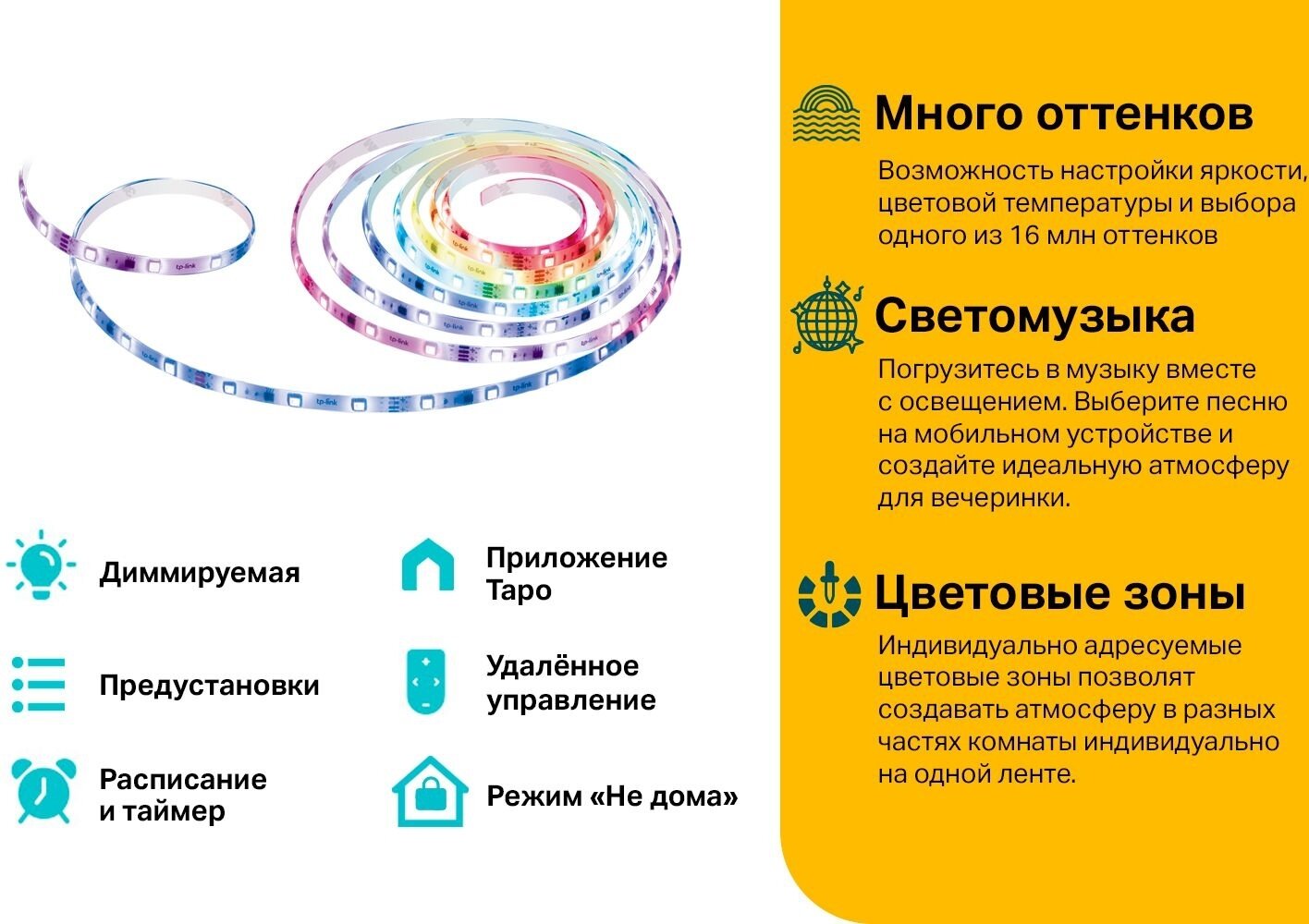 Лента светодиодная умная Wi-Fi TP-Link Tapo L920-5