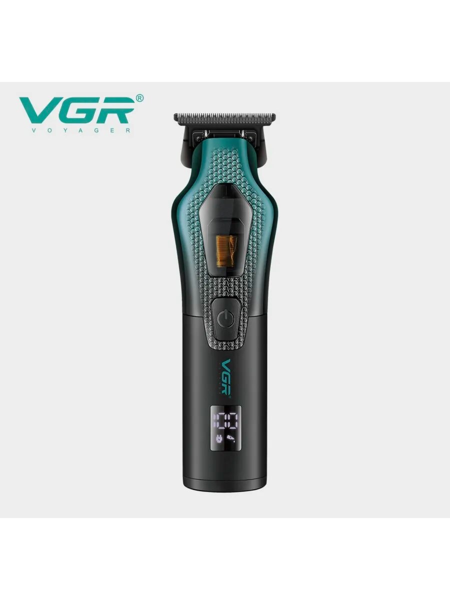 Триммер для стрижки "VGR", для волос, быстрая зарядка, серый — фото 1