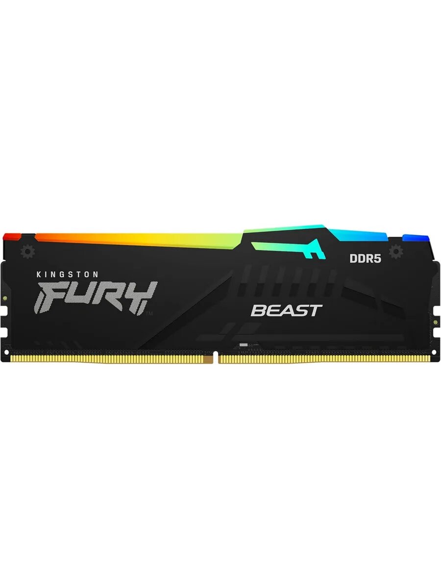 Оперативная память Kingston FURY Beast RGB KF552C40BBAK2-64, 2x32Gb DDR5, DIMM, 5200MHz