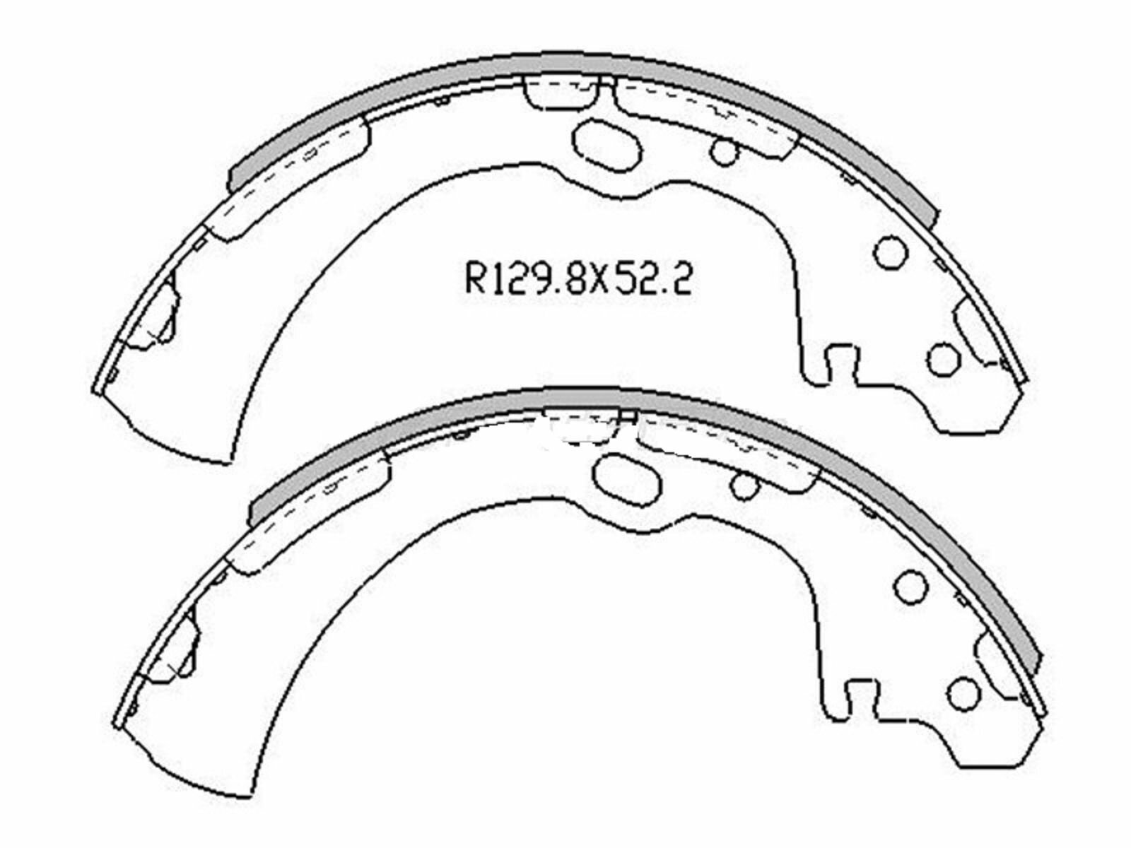 Колодки тормозные барабанные зад PATHFINDER R50/NP300/TERRANO D21/ELGRAND 51