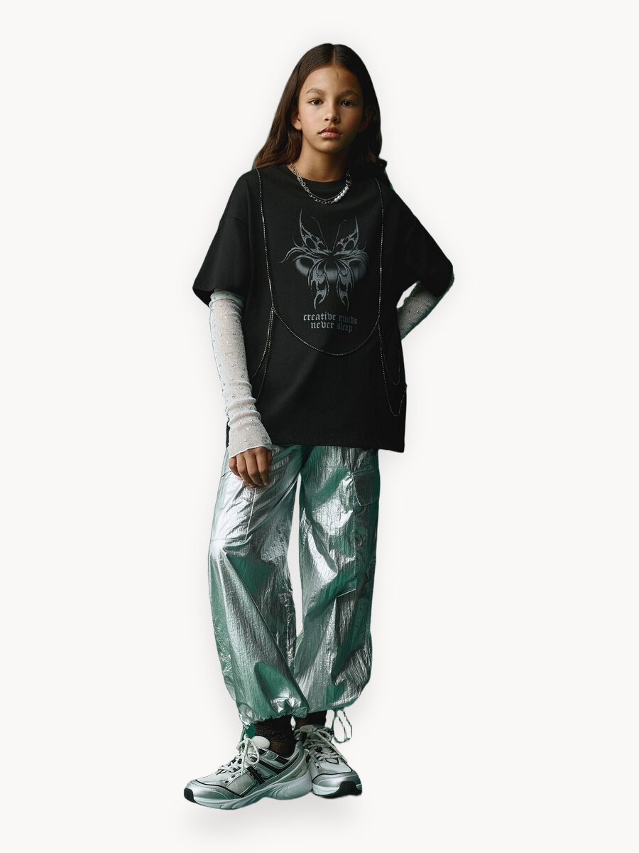 Футболка Sela, размер 122, черный