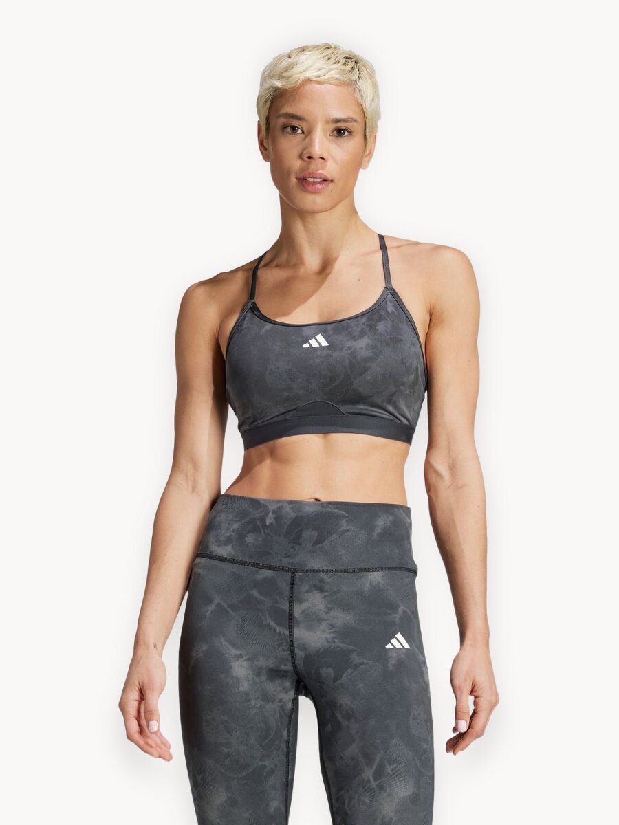 Топ adidas Aeroreact Training Essentials Light Support Tie-Dye