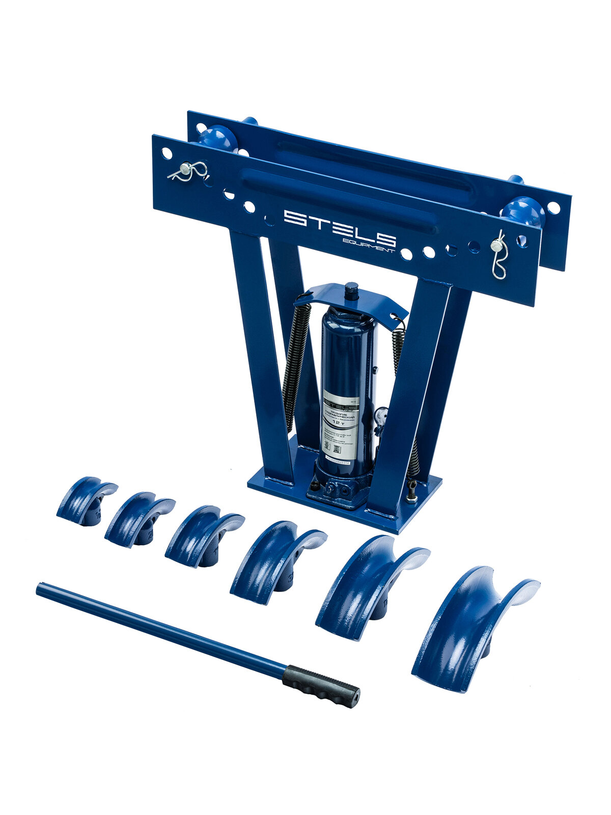 Трубогиб гидравлический Stels 1/2"–2" 12 т в комплекте с башмаками 18116