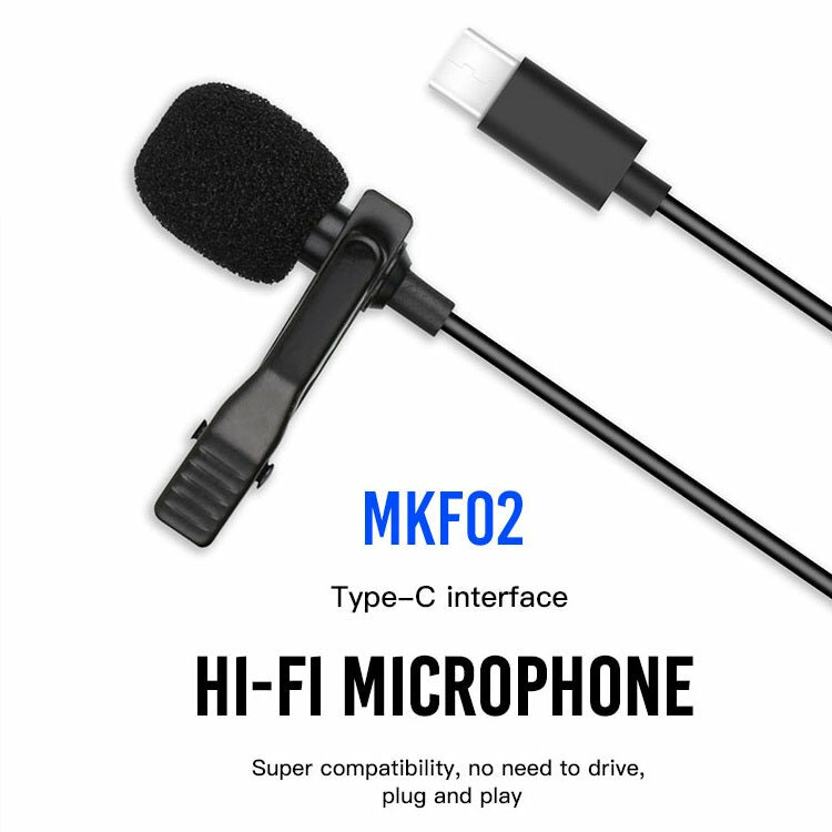 Микрофон XO MKF02, универсальный, Type-C, для записи аудио, компактный