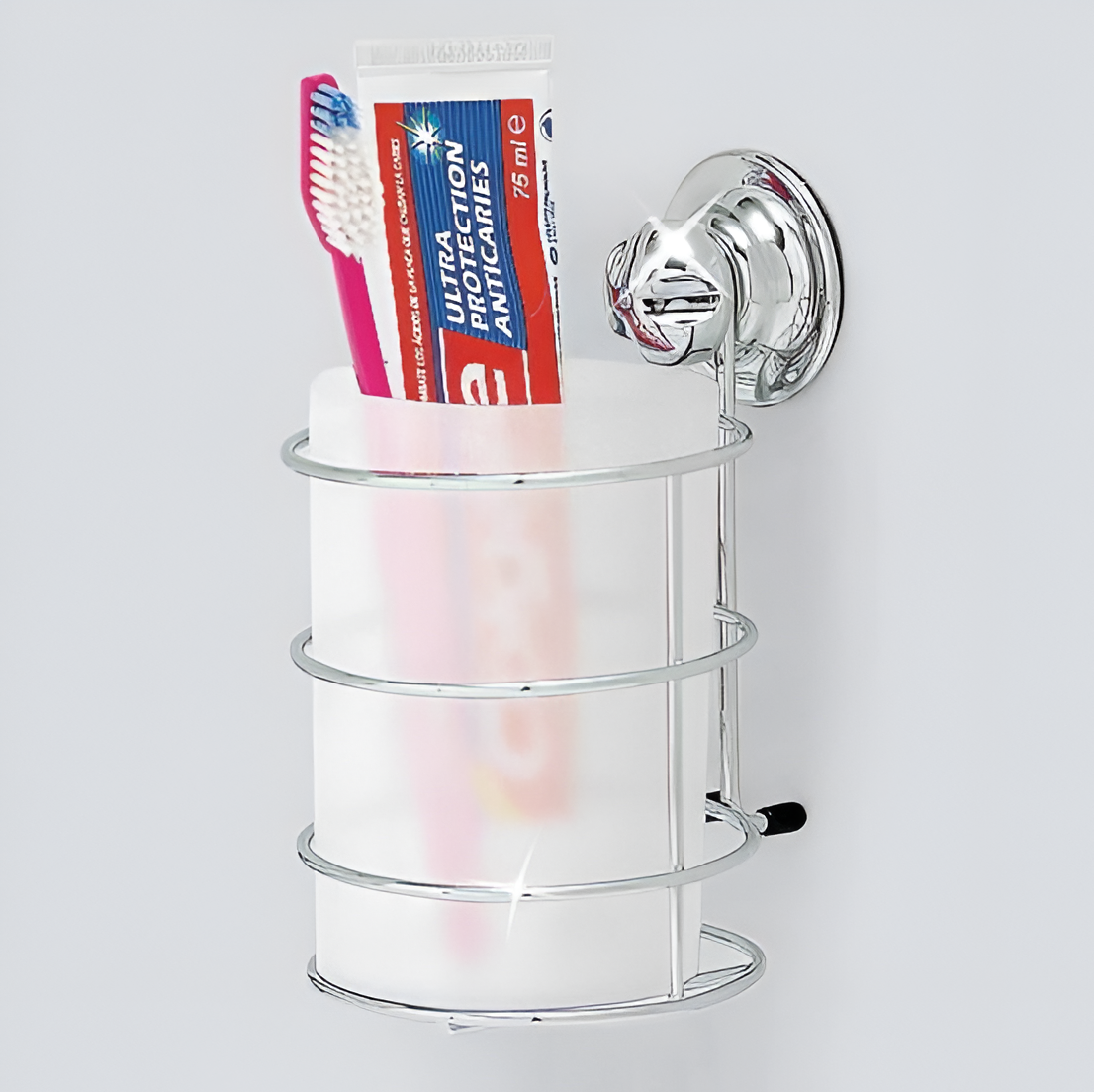 Стакан Frap TATKRaft Swiss Line  вакуумный  хромированный  пластик  большой