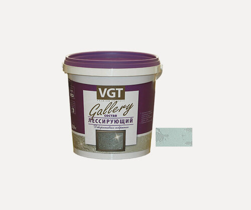 Изображение товара Лессирующий состав VGT Gallery, серебристо-белый, для внутренних и наружных работ, 0.9 кг